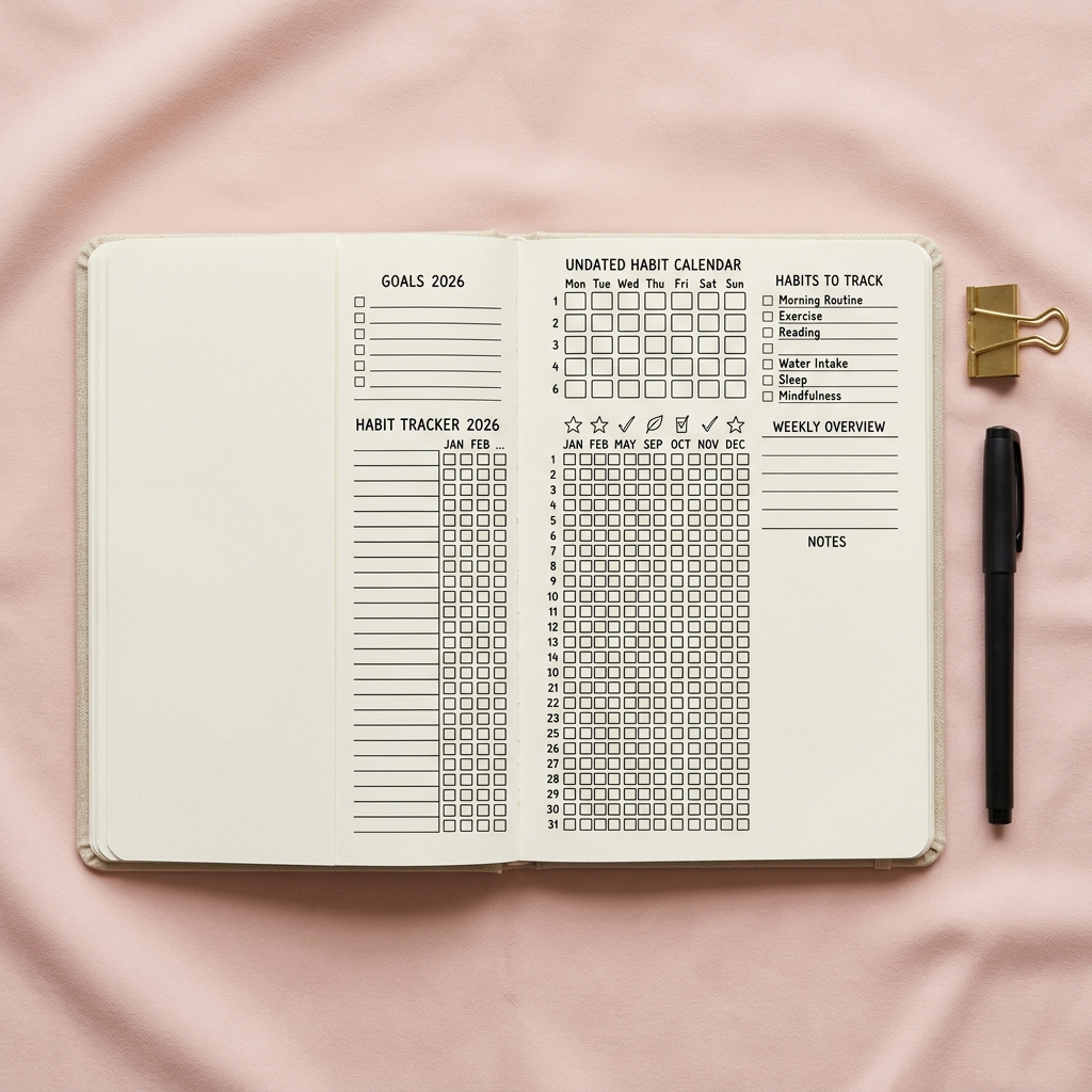 Digital Habit Wall Calendar